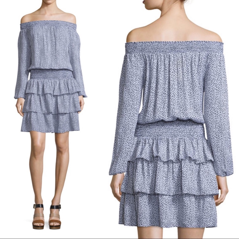 MICHAEL Michael KORS Ruffle Off the Shoulder Dress